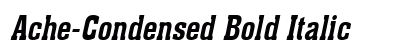 Ache-Condensed Bold Italic font free download