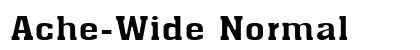 Ache-Wide Normal font free download