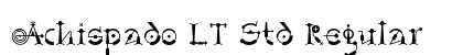 Achispado LT Std Regular font free download