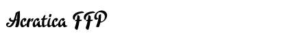Acratica FFP font free download