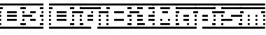D3 DigiBitMapism type B wide Font