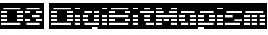 D3 DigiBitMapism type C wide Regular Font