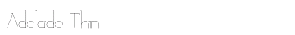 Adelaide Thin (OpenType) Font Preview