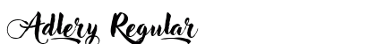 Adlery Regular Font Preview
