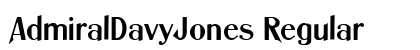AdmiralDavyJones Regular font free download