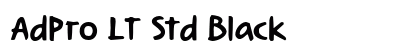 AdPro LT Std Black font free download