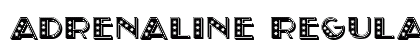Adrenaline Regular font free download