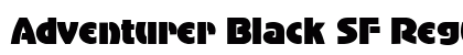 Adventurer Black SF Regular Font Preview