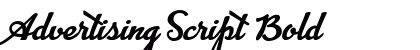 Advertising Script Bold font free download