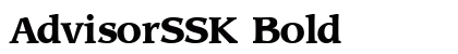 AdvisorSSK Bold font free download