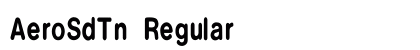 AeroSdTn Regular font free download