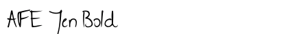 AFE Jen Bold font free download