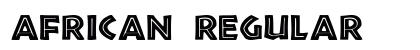 African Regular font free download