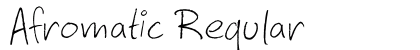 Afromatic Regular font free download