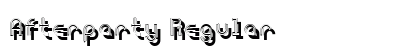 Afterparty Regular font free download