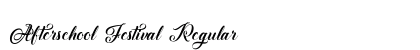 Afterschool Festival Regular font free download