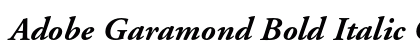Adobe Garamond Bold Italic OsF Preview