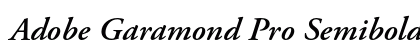 Adobe Garamond Pro Semibold Italic Preview