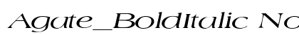 Agate_BoldItalic Normal font free download
