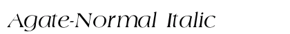 Agate-Normal Italic font free download