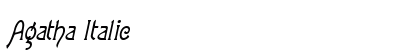 Agatha Italic Preview