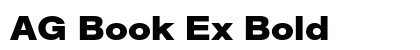 AG Book Ex Bold font free download