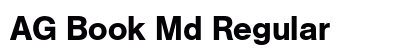 AG Book Md Regular Font AG Book Md Regular Font Preview