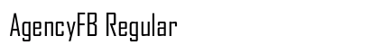 AgencyFB Regular font free download