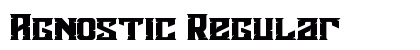 Agnostic Regular Font Preview
