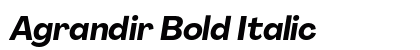 Agrandir Bold Italic Preview