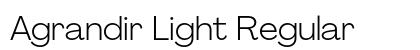 Agrandir Light Regular Preview