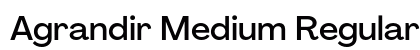 Agrandir Medium Regular font free download