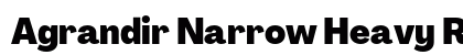 Agrandir Narrow Heavy Regular font free download