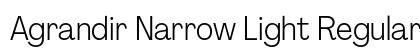 Agrandir Narrow Light Regular Preview