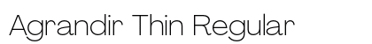 Agrandir Thin Regular font free download