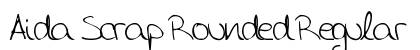 Aida Scrap Rounded Regular Font Preview