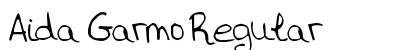 Aida Garmo Regular Font Aida Garmo Regular Font Preview