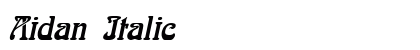 Aidan Italic Preview
