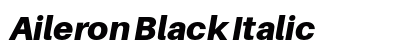 Aileron Black Italic Preview