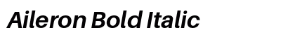 Aileron Bold Italic font free download