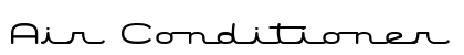 Air Conditioner Regular font free download