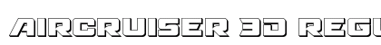 Aircruiser 3D Regular font free download