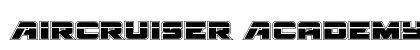 Aircruiser Academy Laser Regular font free download