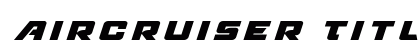 Aircruiser Title Italic Italic preview