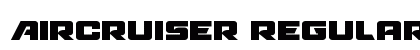 Aircruiser Regular font free download