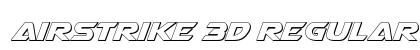 Airstrike 3D Regular font free download