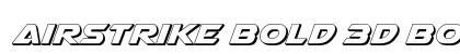 Airstrike Bold 3D Bold font free download