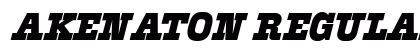 Akenaton Regular font free download