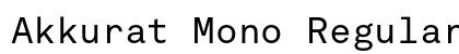 Akkurat Mono Regular font free download