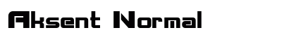 Aksent Normal font free download